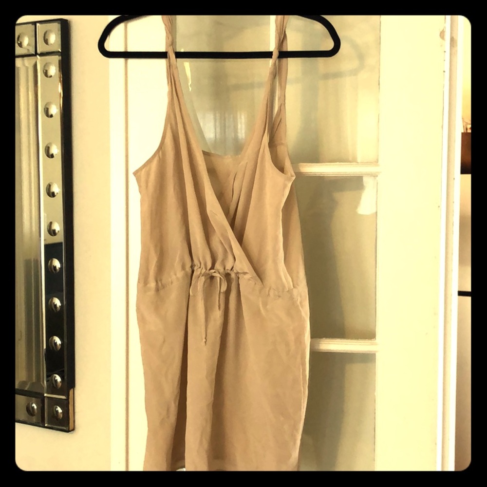 Parker silk Grecian mini dress